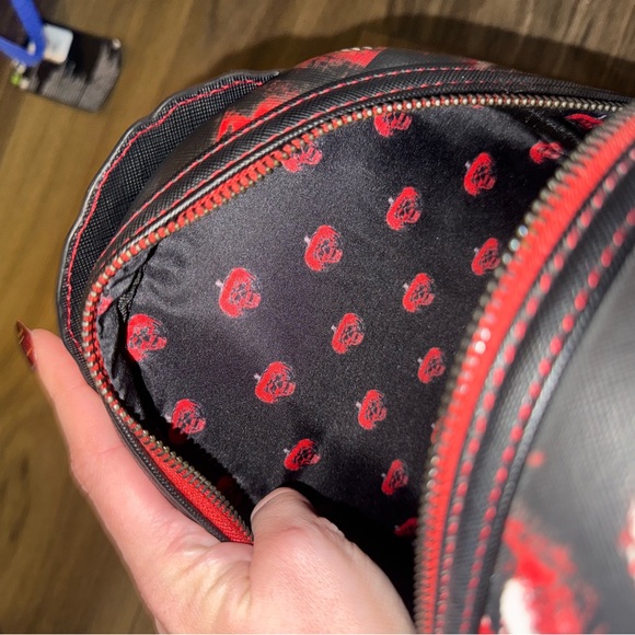 Halloween Themed Backpack with Mask and Pumpkin Design - Picture 5 of 5